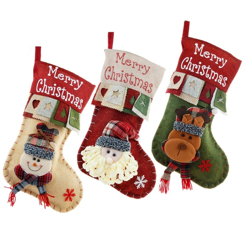 Santa Snowman Three-Dimensional Decoration Gift Bag Gift Bag