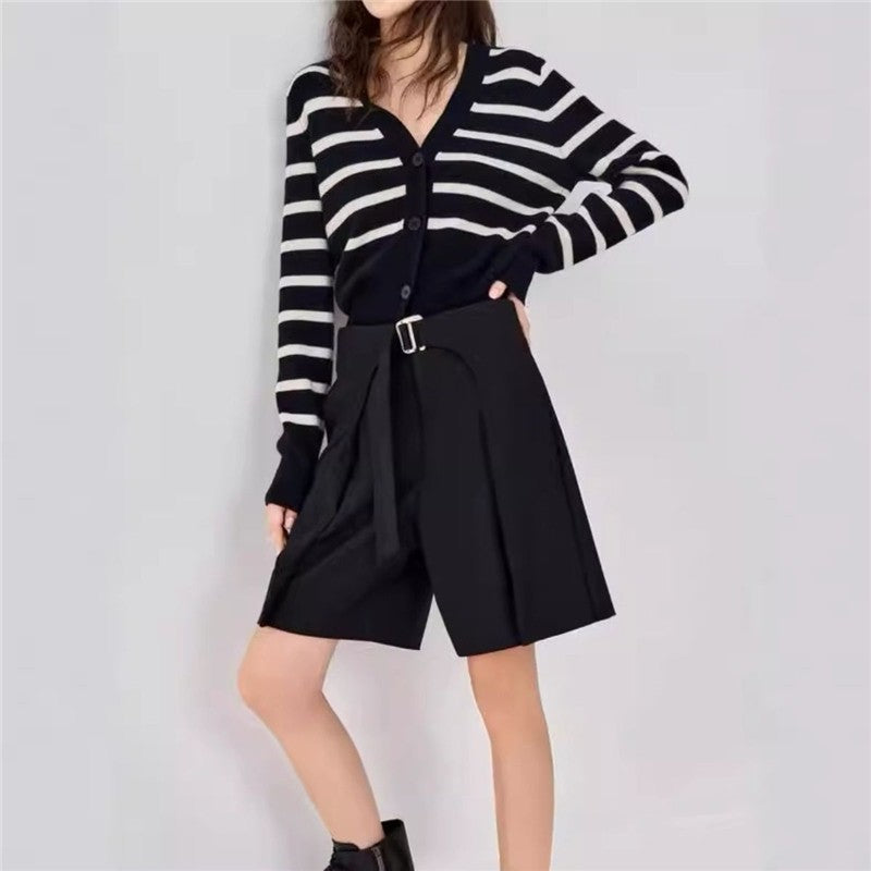 Striped Knit Cardigan