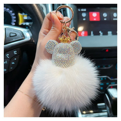 Diamond Bear Fur Keychain