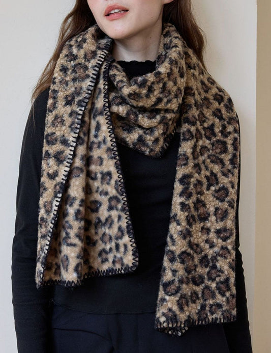 Leopard Print Vintage Warm Scarves