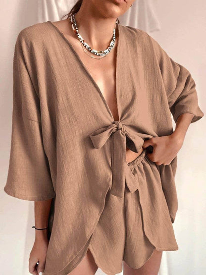 String Tie Shirt And Short Seys