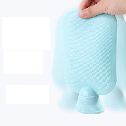 Solid Color Simple Striped Hot Water Bag