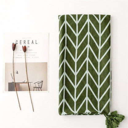 Simple Fashion Tropical Plant Leaf Scarf