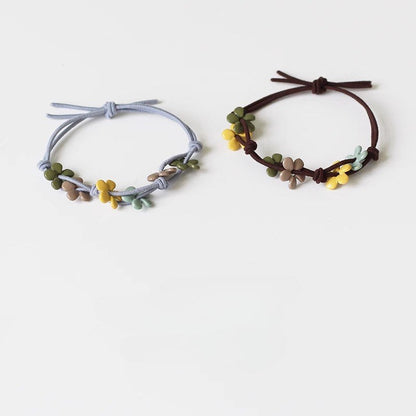 Colorful Flower Knot Hair Ties