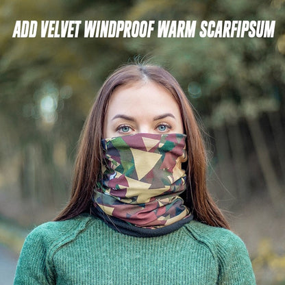 Motorcycle Flag Print Multi-Ways Scarf