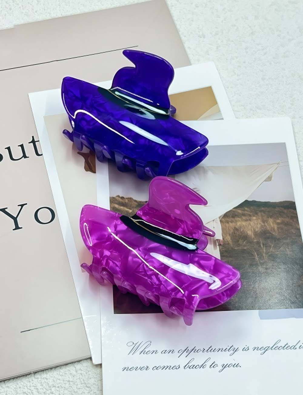 Halloween Cartoon Witch Hat Hair Claw Clip