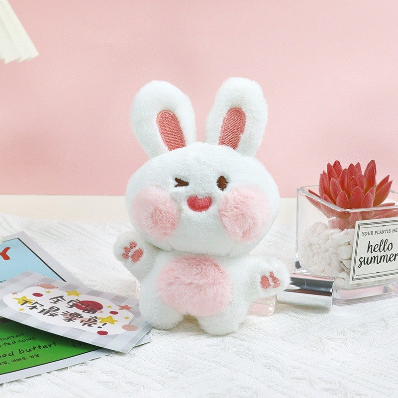 Cute Plush Bunny Beaded Chain Pendant