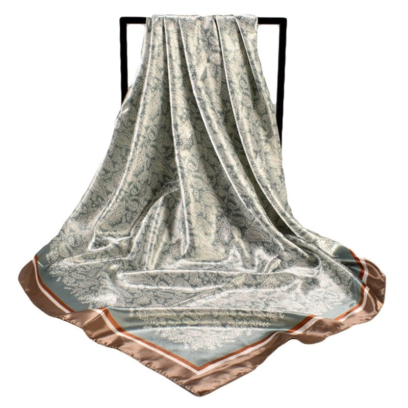 Vintage Print Fashion Square Scarf