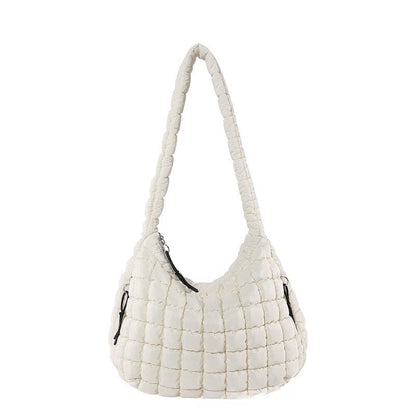 Solid Color Cloud Bag Large Capacity Shoulder Bag