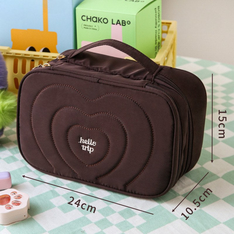 Love Large Capacity Handbag Make Up Bag
