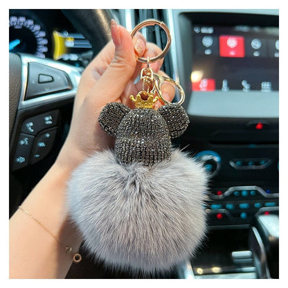 Diamond Bear Fur Keychain