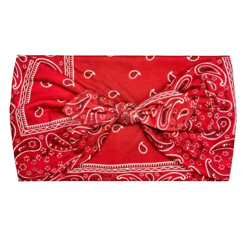 Printed Knot Elastic Headband