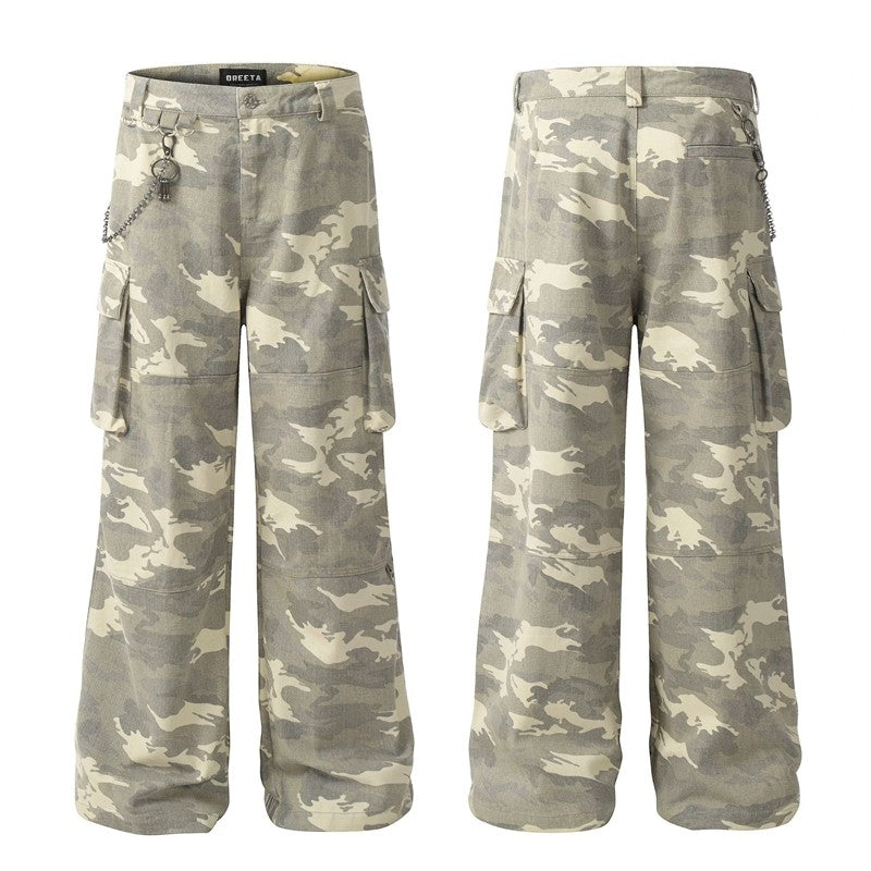 Vintage Cotton Camo Cargo Pants