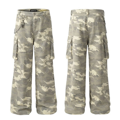 Vintage Cotton Camo Cargo Pants