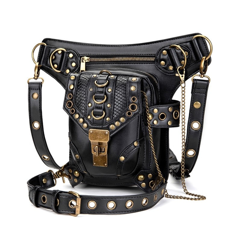 Retro Punk Casual Crossbody Waist Bag