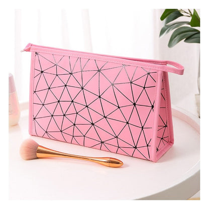 Waterproof Portable Geometric Cosmetic Bag