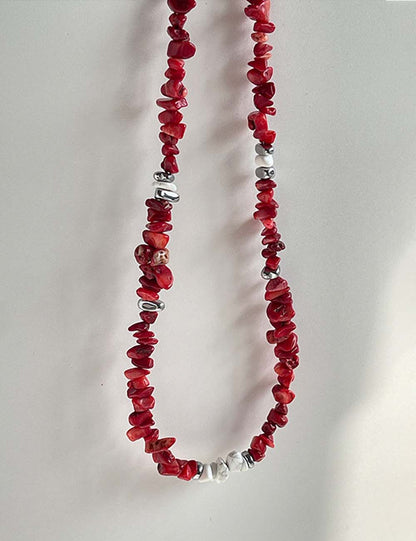 Irregular Natural Stone Handmade Choker Necklace