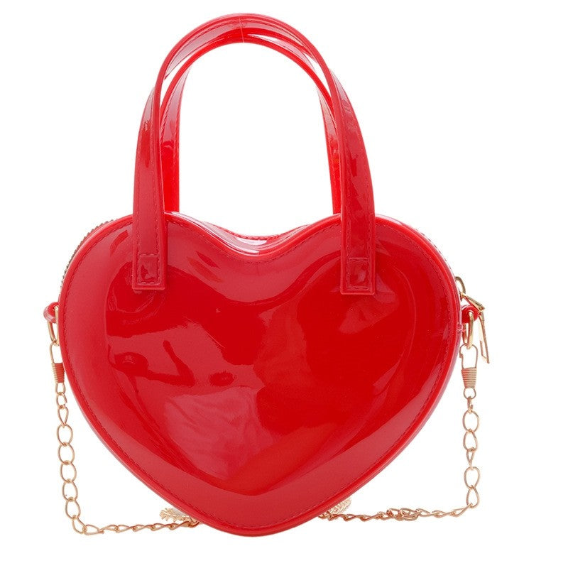 Candy Color Heart Shape Mini Handbag