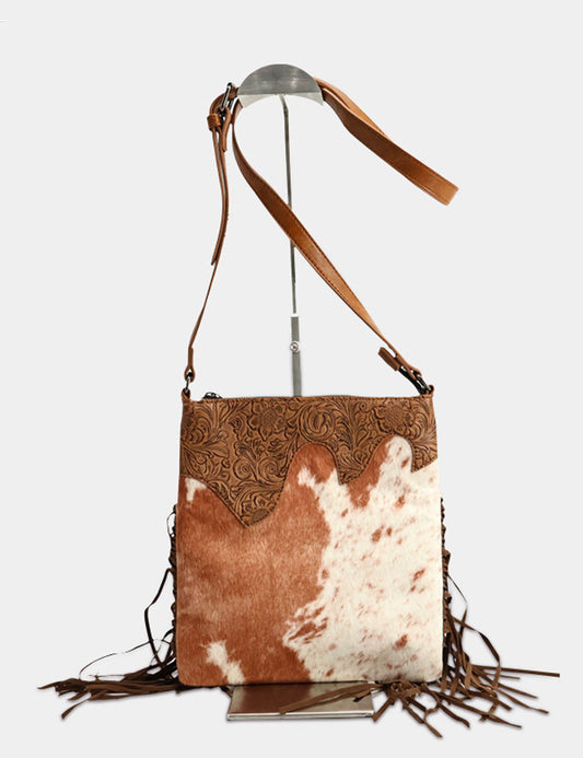 Bohemian Vintage Embossed Crossbody Bag