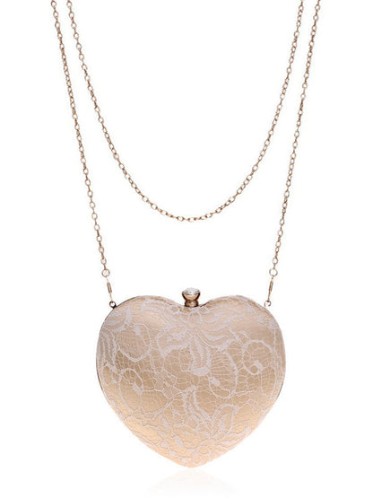 Heart-shaped Graceful Evening Handbag