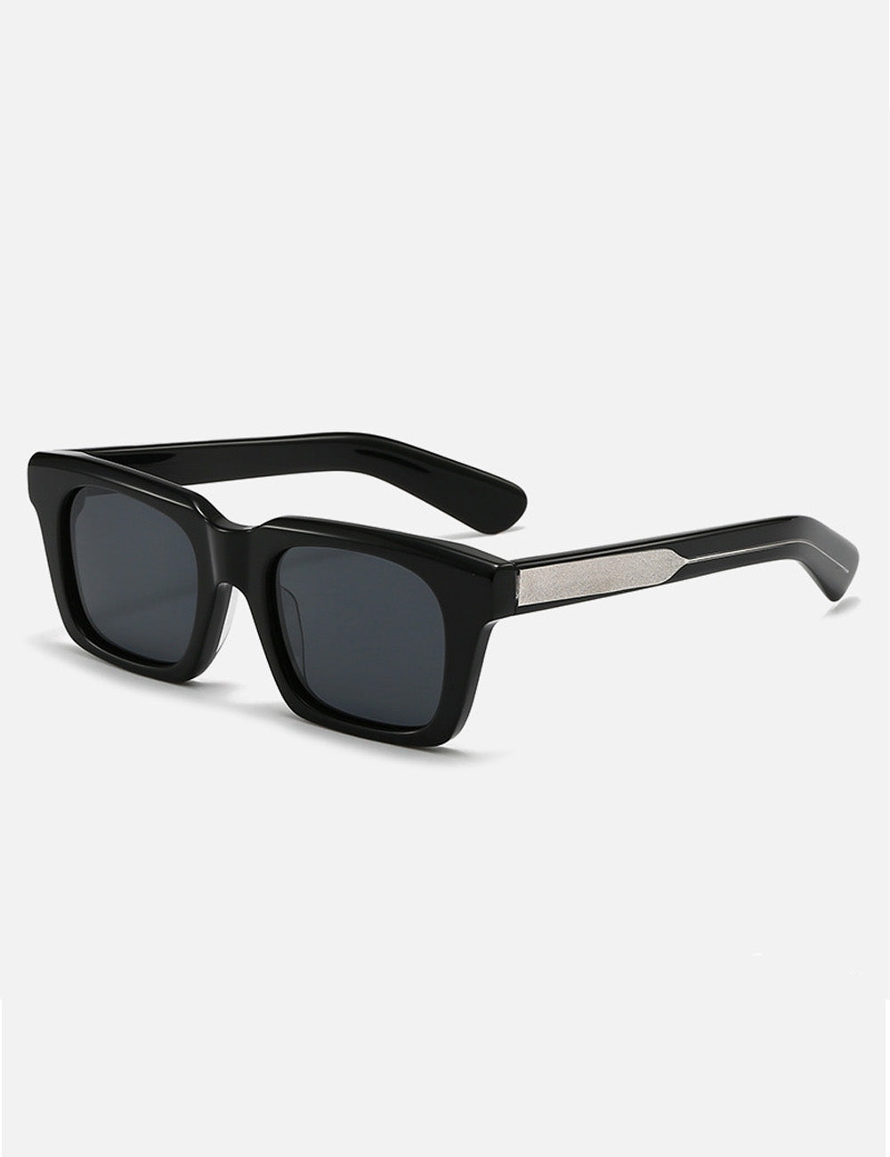 Trendy Polarized Square Frame  Acetate Sunglasses