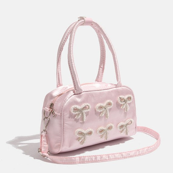 Cute Bow Rhinestone Shoulder Bag