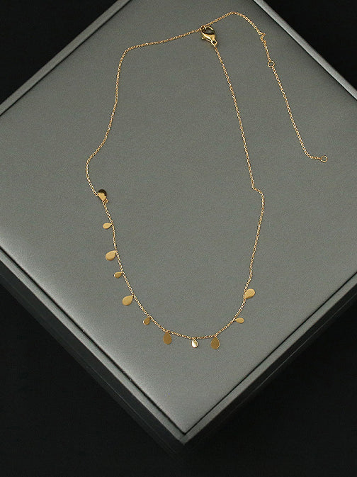 Simple Tassel Drops Necklace