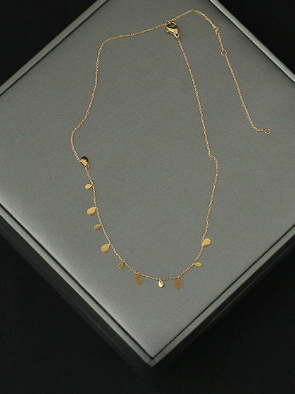 Simple Tassel Drops Necklace