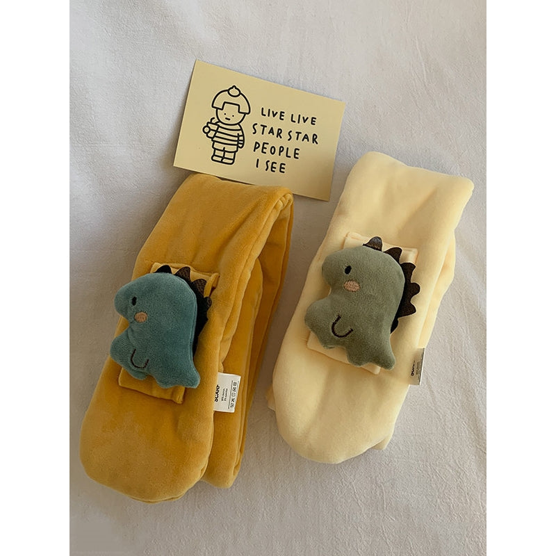 Baby Cute Cartoon Dinosaur Children Solid Color Scarf