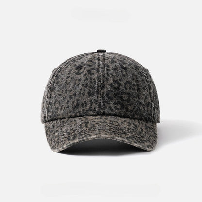 Leopard Print Street Casual Baseball Caps