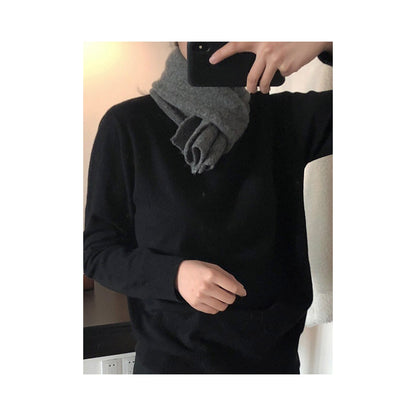 Stylish Solid Warm Short Scarf