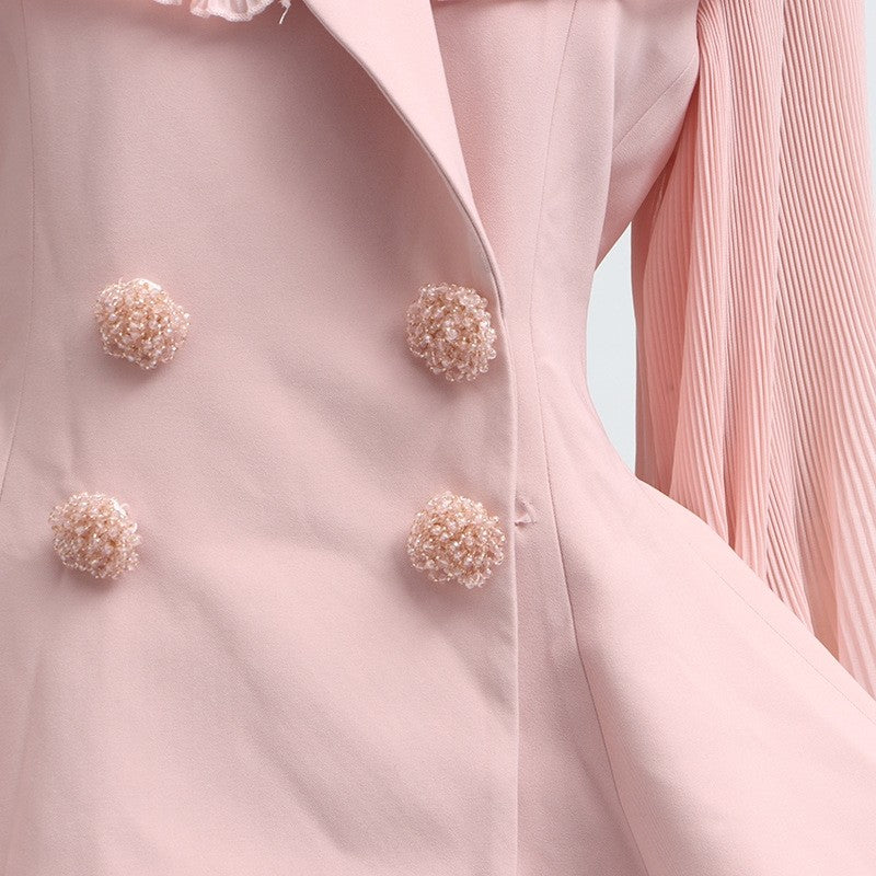 Fashion Luxury Two Piece Dress Floral Mesh