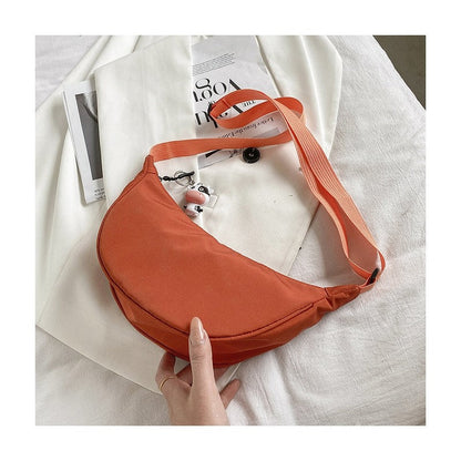 Cow Printed Crossbdody Dumpling Bag