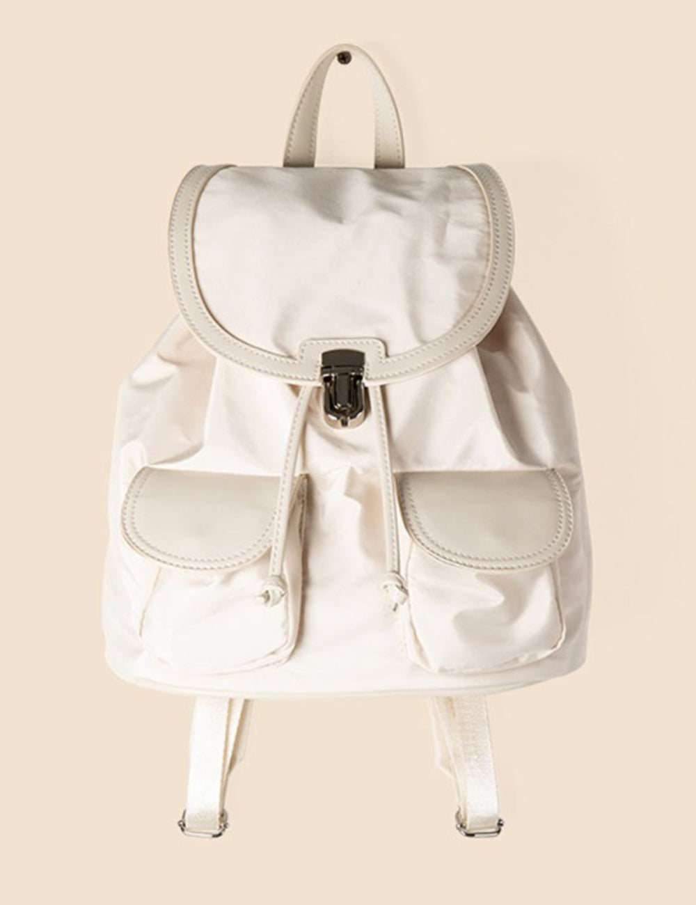 Trendy Drawstring Multiple Pockets Portable Backpack