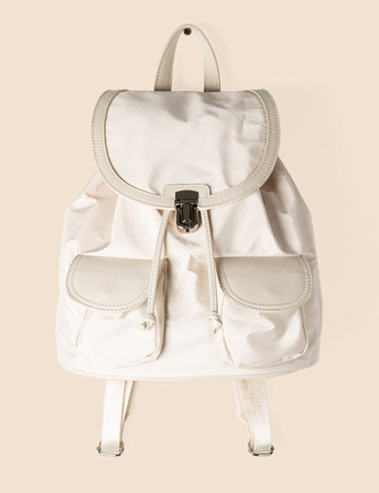 Trendy Drawstring Multiple Pockets Portable Backpack