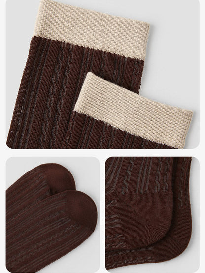 Mesh Jacquard Breathable Thin Socks