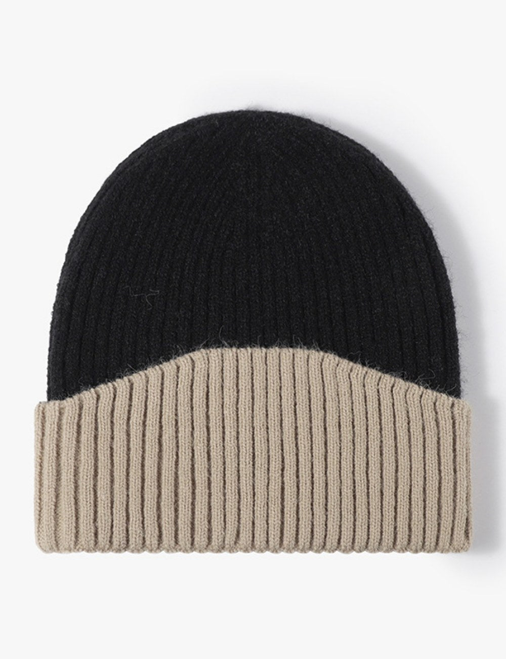 Contrast Color Simple Knit Beanie