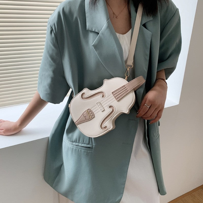 Creative Violin Shape Crossbody Bag