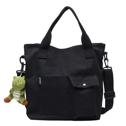 Canvas Large Capacity One-Shoulder Diagonal Handbag