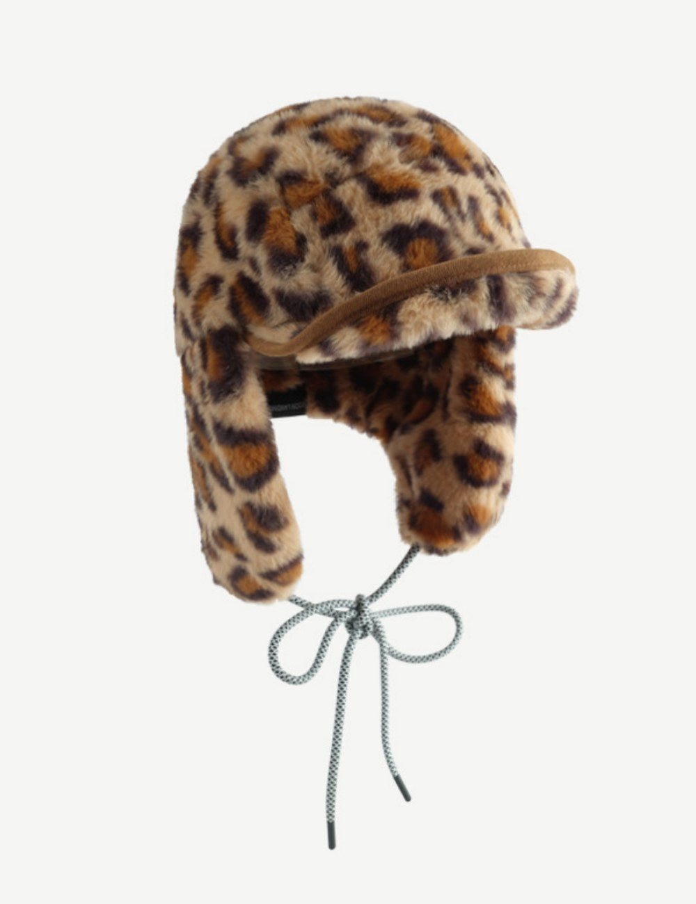 Leopard Print Plushed Warm Hat