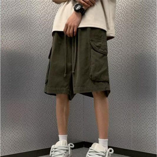 Men's Vintage Casual Multi-Pocket Work Shorts