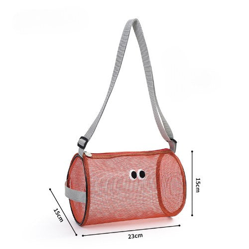 Solid Color Large Capacity Mesh Shoulder Bags