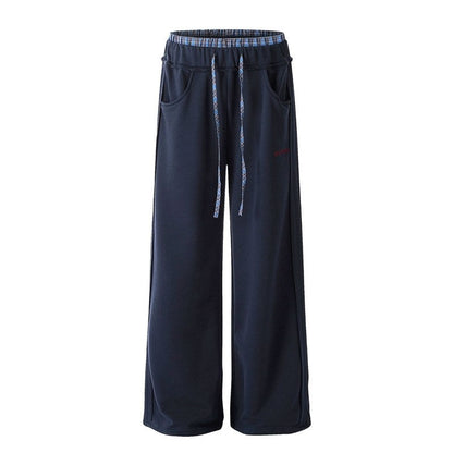 High Street Drop Crotch Sweatpants Color Block