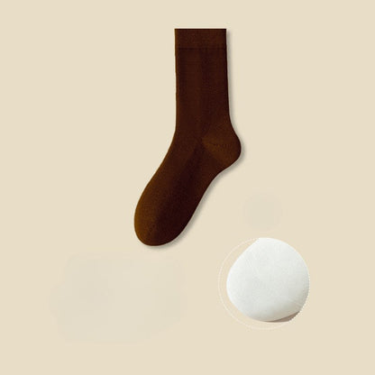 Solid Color Cotton Simple Socks