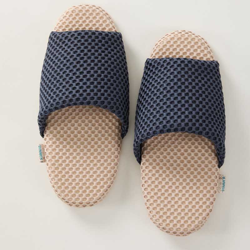 Simple Soft Mesh Breathable Home Slippers