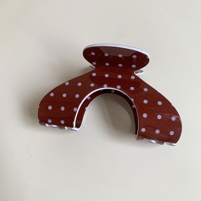 Minimalist Polka Dots Acrylic Hair Claw