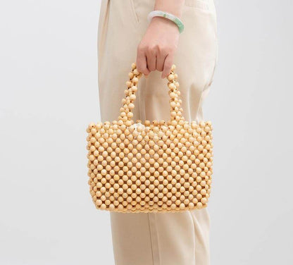 Simple Wooden Bead Commuter Bag