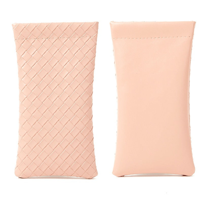 Solid Color Squeeze Top Eyeglass Pouch