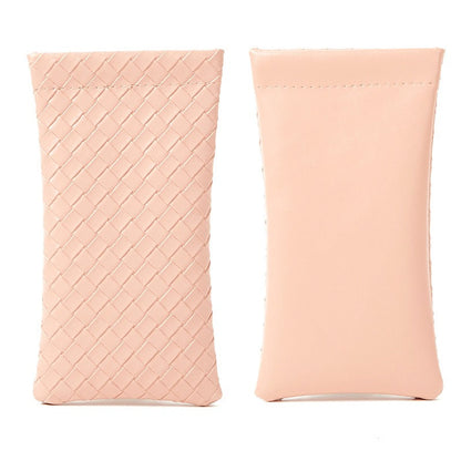 Solid Color Squeeze Top Eyeglass Pouch