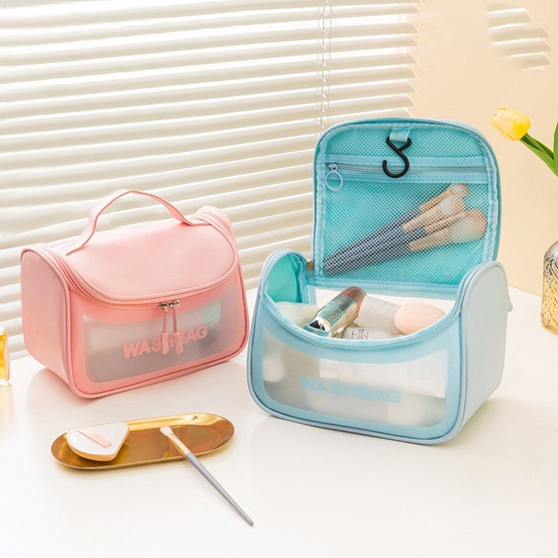 Fashion Square Waterproof Large Capacity Cosmetic Bag